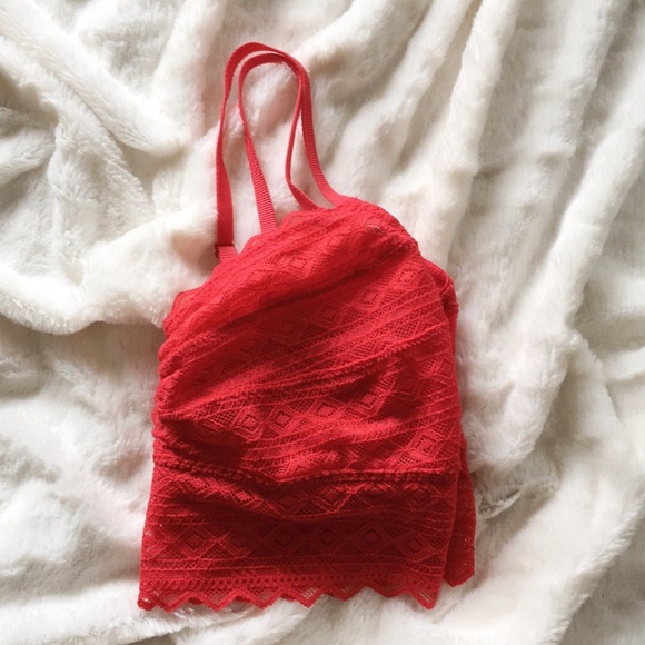 BRAND NEW Red Lace Bralette from PINK - Picture 3 of 4